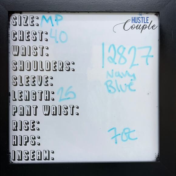 Talbots Womens Size MP Navy Blue Striped TShirt Top Slit Neck - Picture 14 of 14